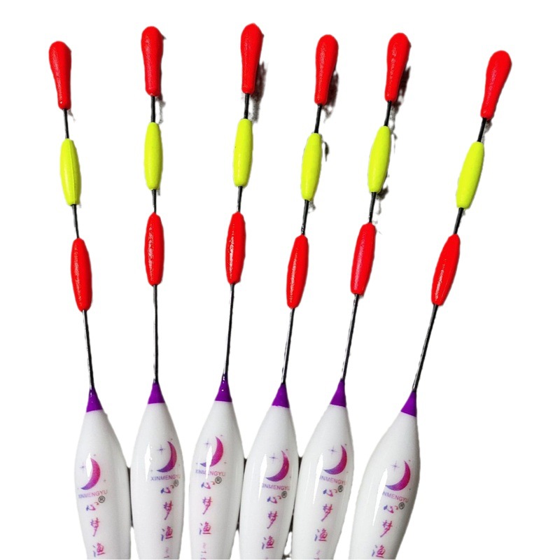 Xinmengyu eye-catching bold tail float shallow water wild fishing float ice fishing grass hole carp carp white stripe special float