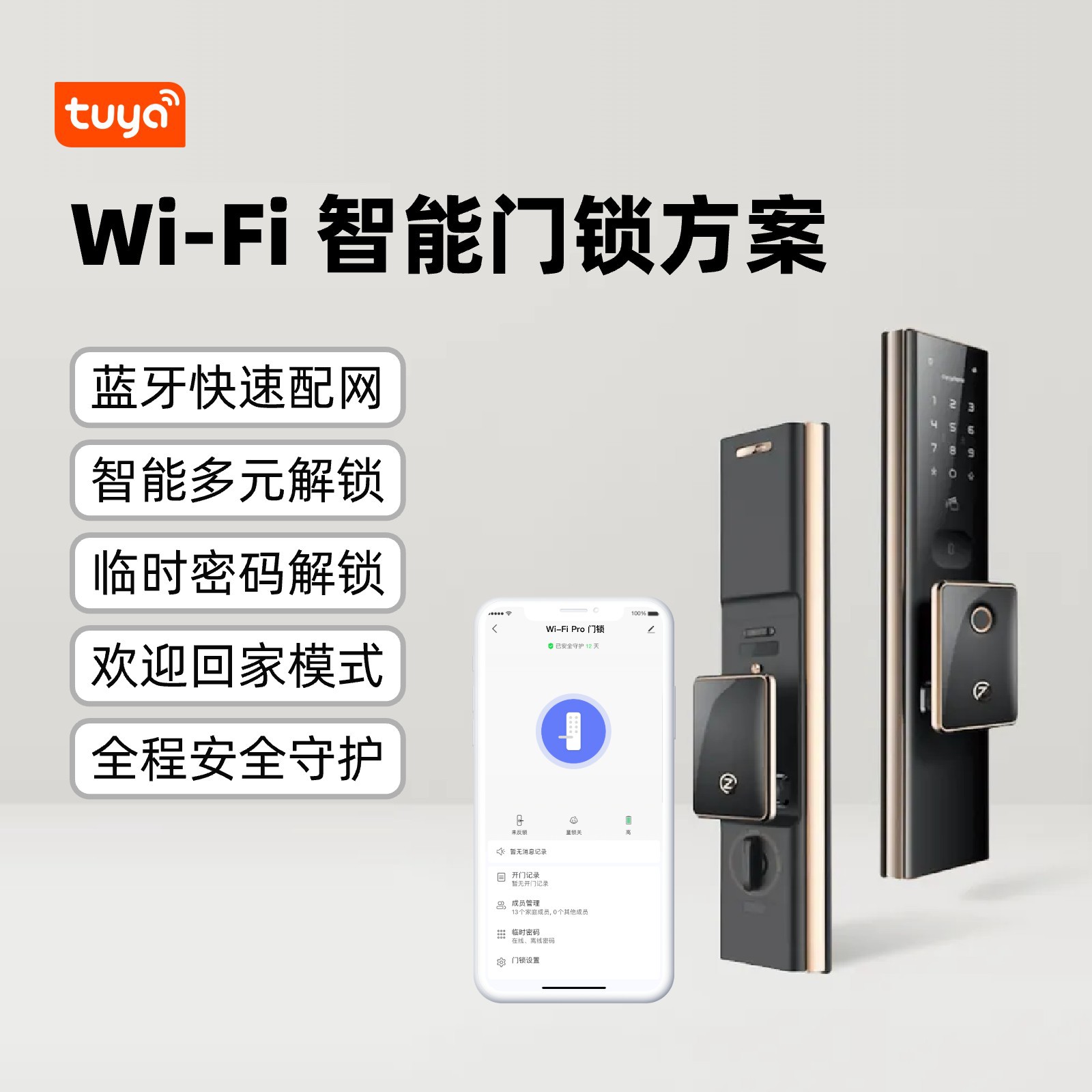 Wi-Fi 스마트 도어락 솔루션