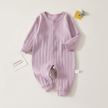 婴儿衣服春装女宝宝纯棉长袖连体衣男新生儿春秋冬季套装可爱睡衣