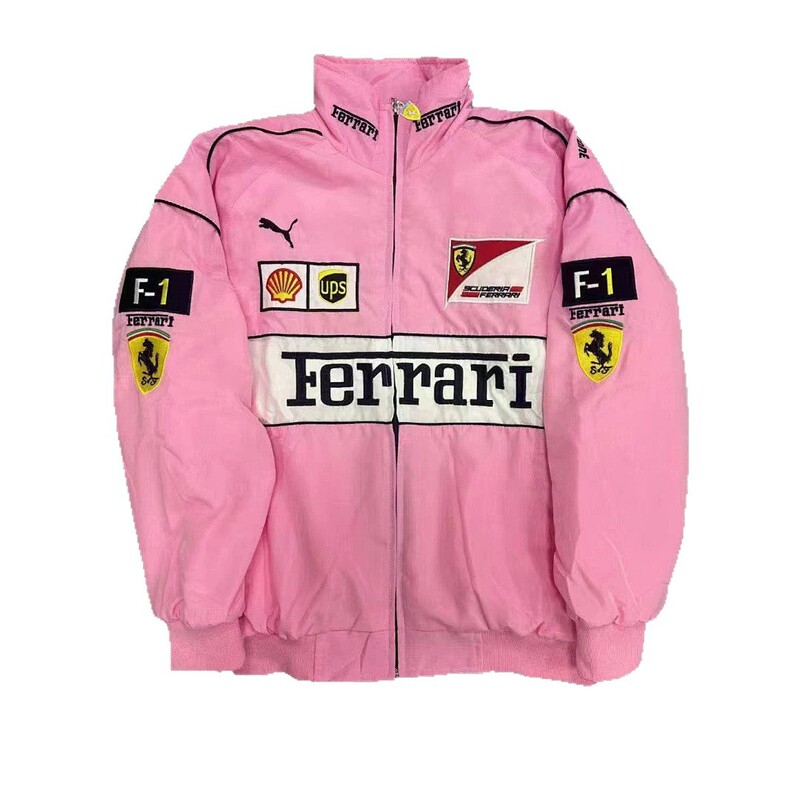 F1 Racing Suit Waterproof Thin Embroidered Jacket Street Style European and American Large Size Motorcycle Jacket Motorcycle Coat