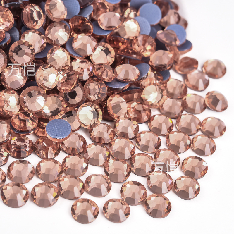 爆発的な輝きの平底イミテーションオパールラインストーン、衣類用アクセサリー、電気メッキガラスラインストーン、大型装飾品、DIYジュエリーアクセサリー材料