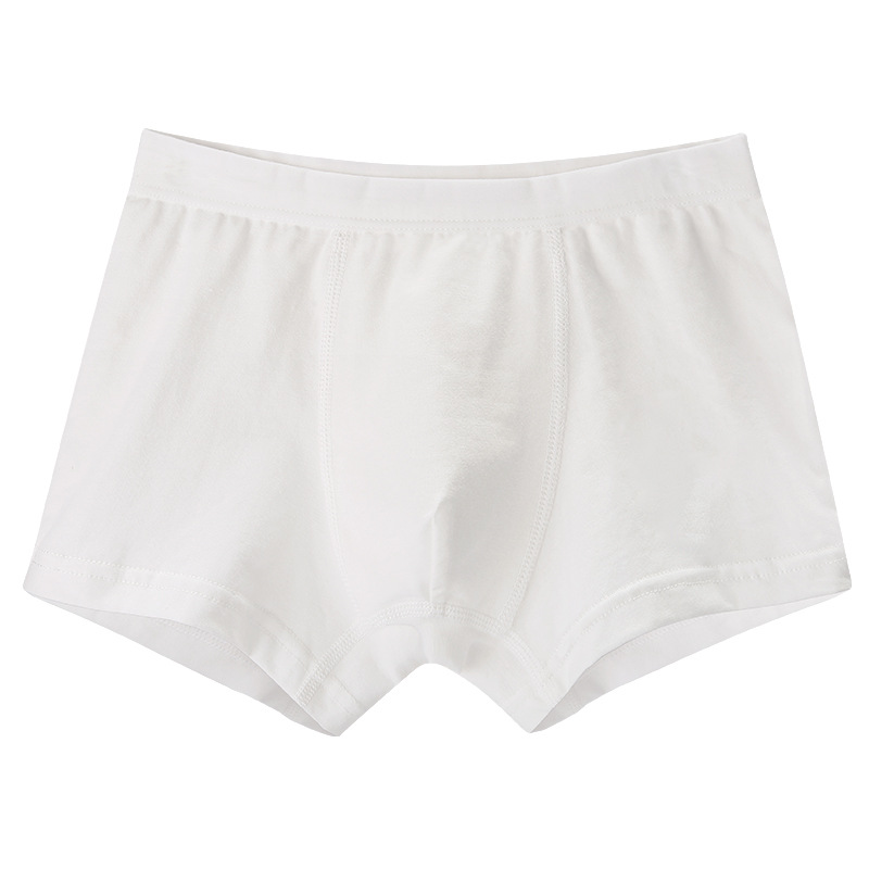 Boys' Pure Cotton Boxer Underwear Toddler's Shorts Boys' Pure White Underwear Small and Medium-sized Children's Boys Category A 1016