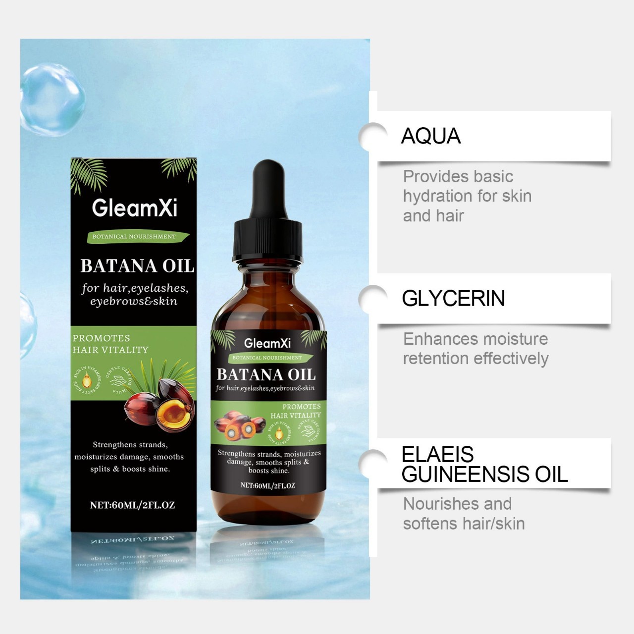 GleamXi Medical soft conditioner, nutritious hair locks, for hair care, adds volume 2