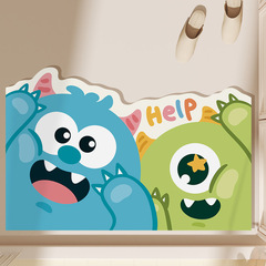 硅藻泥地墊卡通小怪獸速干防滑浴室腳墊家用耐磨防霉洗手間地墊