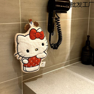 Cute Girl Goddess Hand Towel Hanging Kitchen Bathroom Super Absorbent Double Layer Thickened Soft Cute Towel