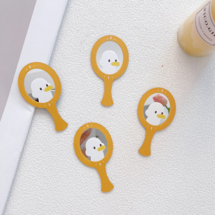 Factory Direct Supply Mirror Printing Duck Shaped Acrylic Accessories Suitable for Mobile Phone Case Holder Jewelry Accessories