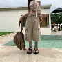 夏季多口袋宽松男女七分裤