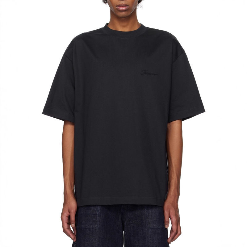 25 Years Early Autumn Men's Black Fashion Trendy Short-Sleeved T-Shirt Round Neck Classic Jacquemus Top Unisex 25 Years Early Autumn Men's Black Fashion Trendy Short-Sleeved T-Shirt Round Neck Classic Jacquemus Top Unisex