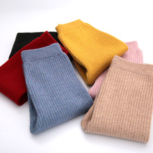 秋冬新款儿童打底裤男女童毛裤中大童毛线裤宝宝针织保暖裤