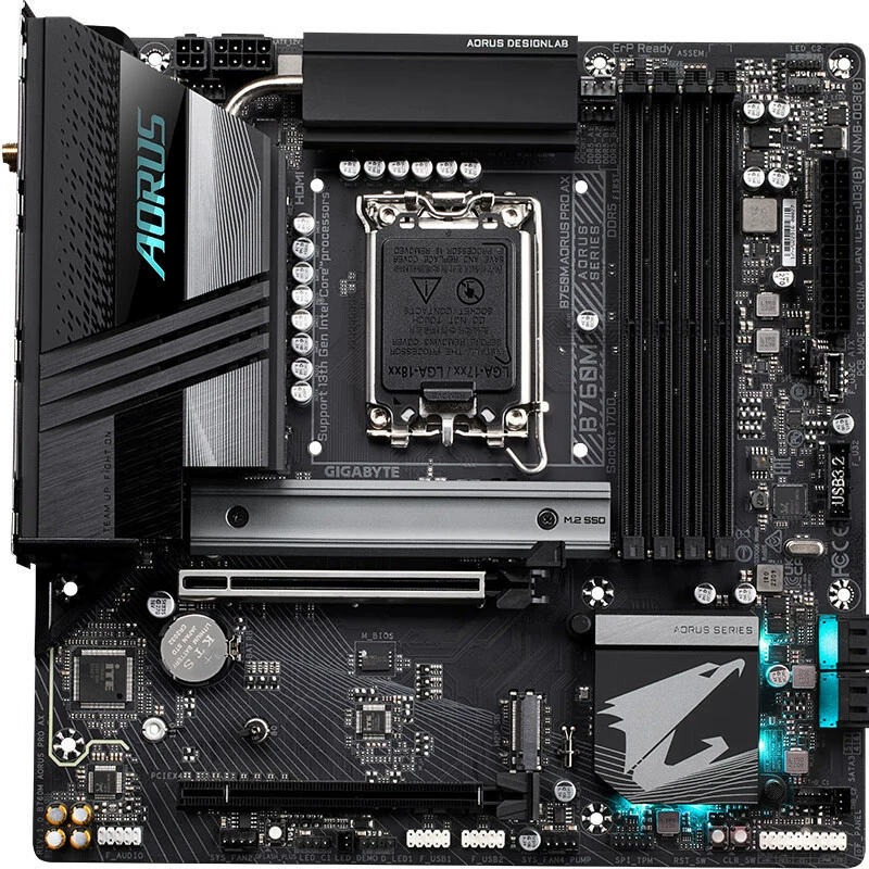 Игровая материнская плата E-sports B760M AORUS Pro AX, совместима с Intel B760 LGA 1700