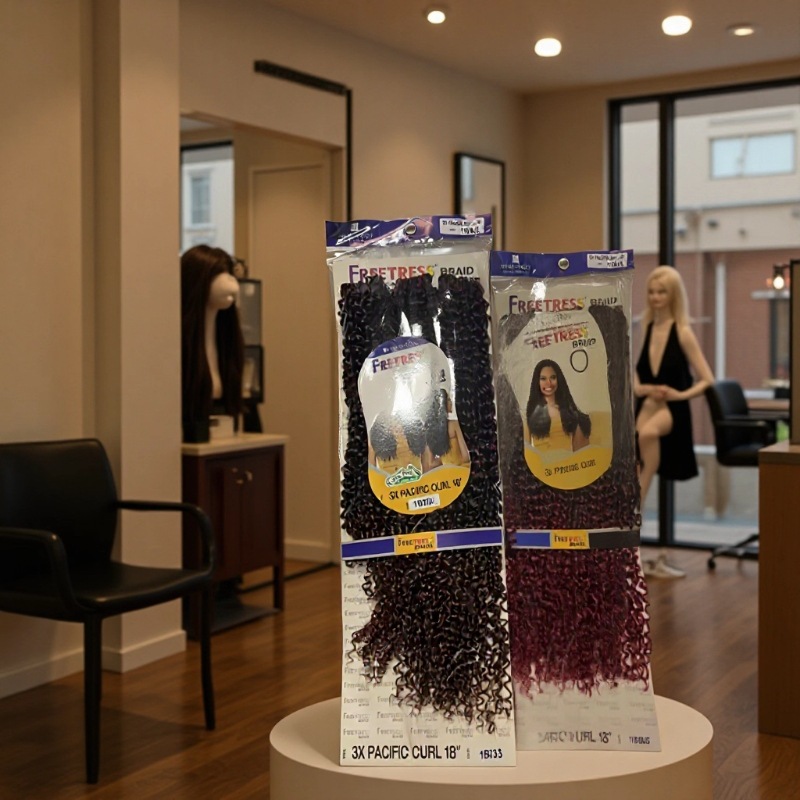 3X PACIFIC CURL 18inch Freetress Braid CROCHET