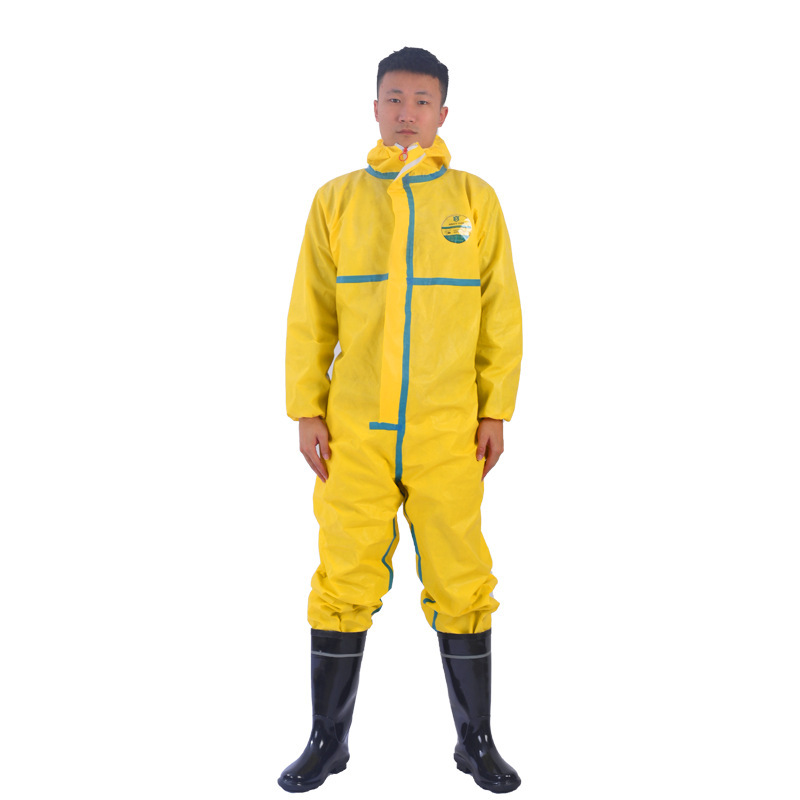 防化服連体全身酸アルカリ化学実験防護服防食作業服全閉鎖塗装防毒|undefined