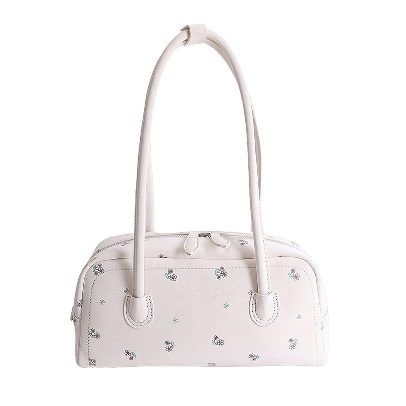 Nicho Zhong diseño flor triturada bolsas de brazo para mujeres 2026 nuevo estilo diario bolsas de hombro estilo coreano estilo extranjero estilo de moda de viaje image 8