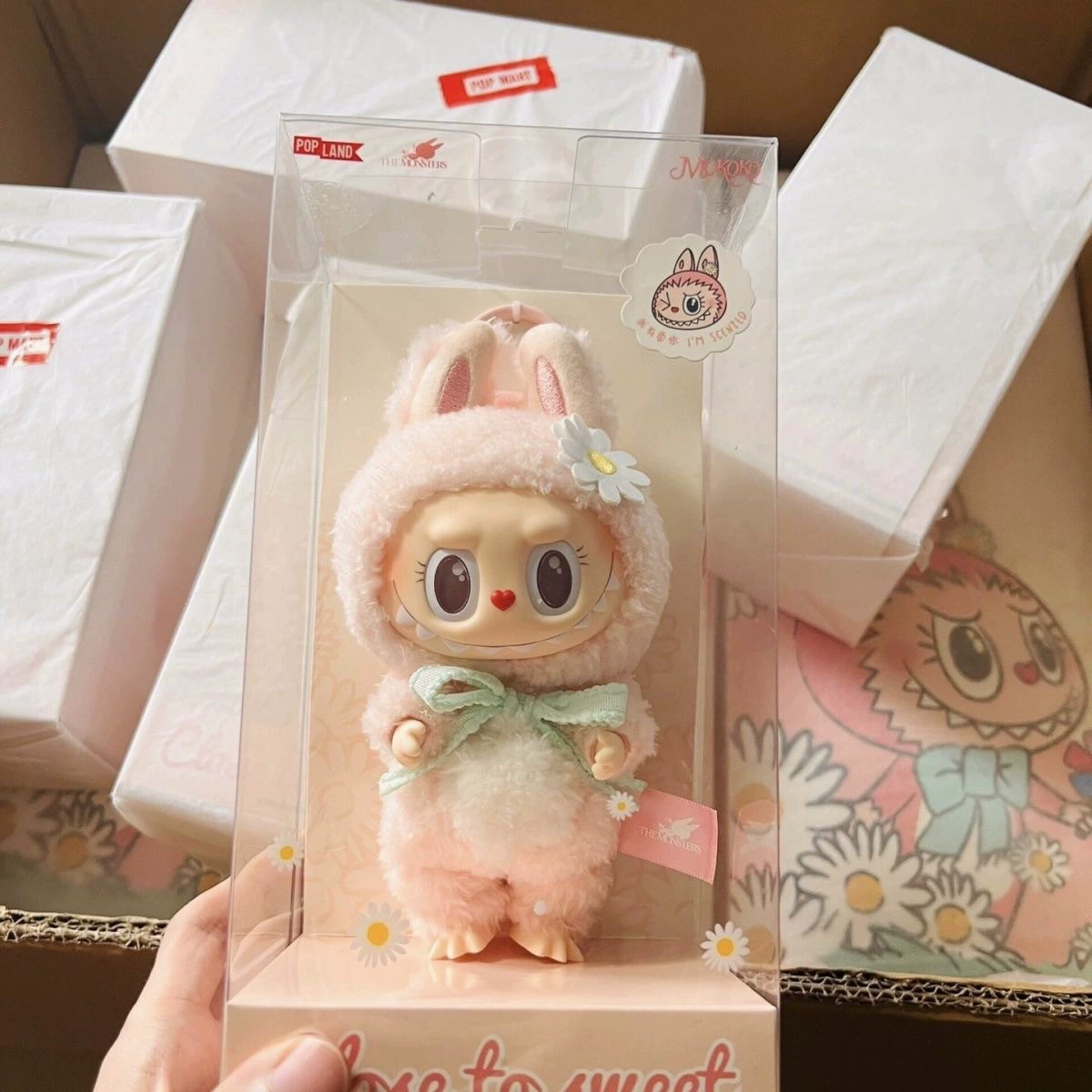 Spot Pop Mart Paradise MOKOKO Labs and Glue Sweetheart Doll Plush Pendant One, Two and Three Generations Motherland Version