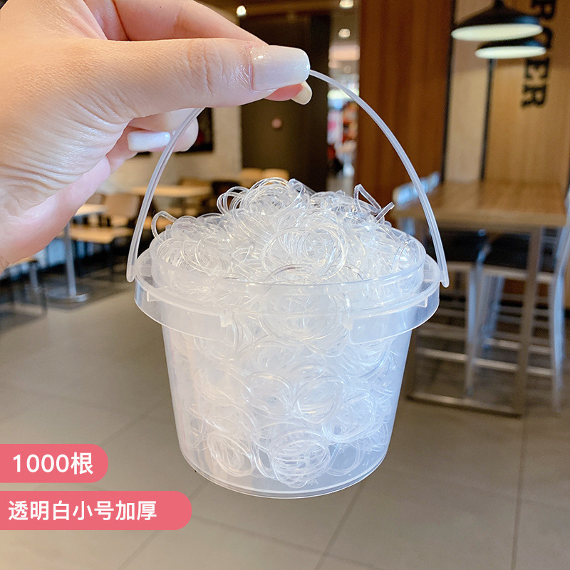 4#Blanco transparente, tamaño pequeño, engrosado, 1000 unidades.