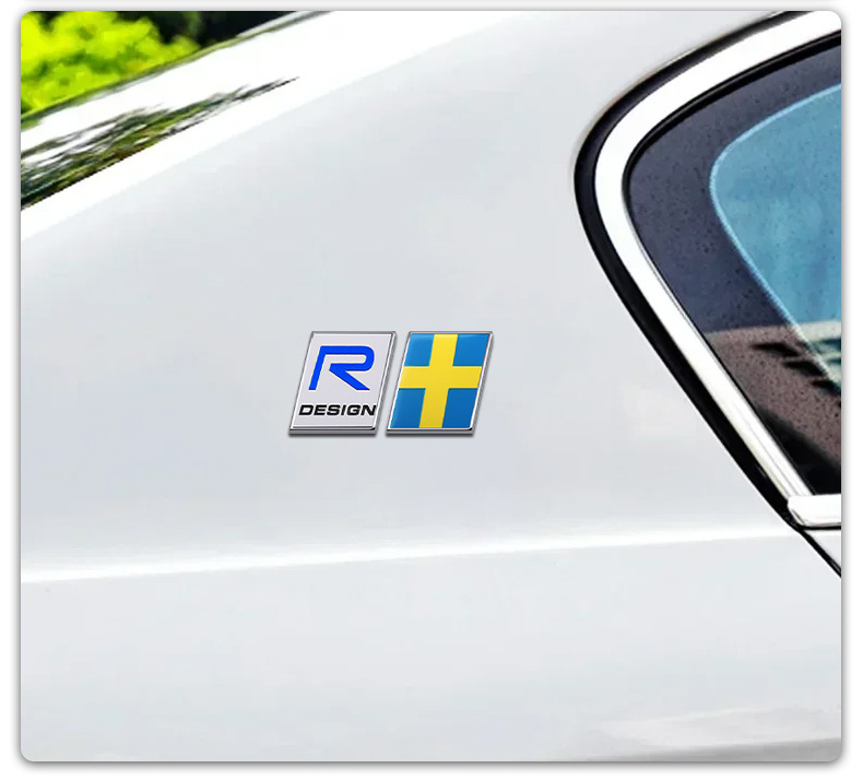 Suitable for Volvo Xc60 Xc90 S90 Xc40 Modified Trunk Car Label Polaris Mile Rd Labeling