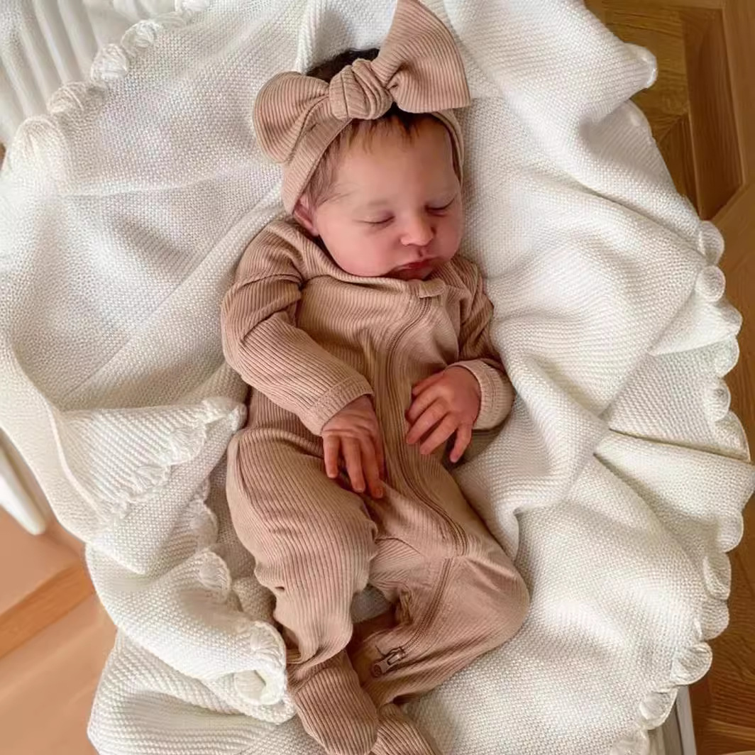 Muñeca Reborn Realista Hecha a Mano de 20 Pulgadas, NPK Original, Laura, con Piel 3D y Venas Visibles, Transfronteriza