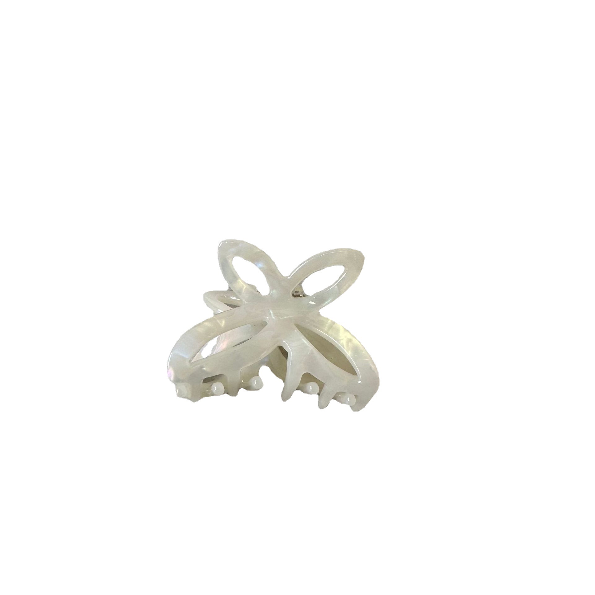 Piccola forcina per capelli con fiocco cavo, a forma di farfalla, con acido acetico, romantica, colore primaverile_voghion.com