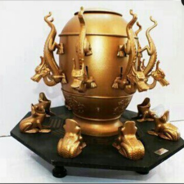 历史地理 教学仪器J39151 地动仪模型 张衡地动仪模型 地震仪模型