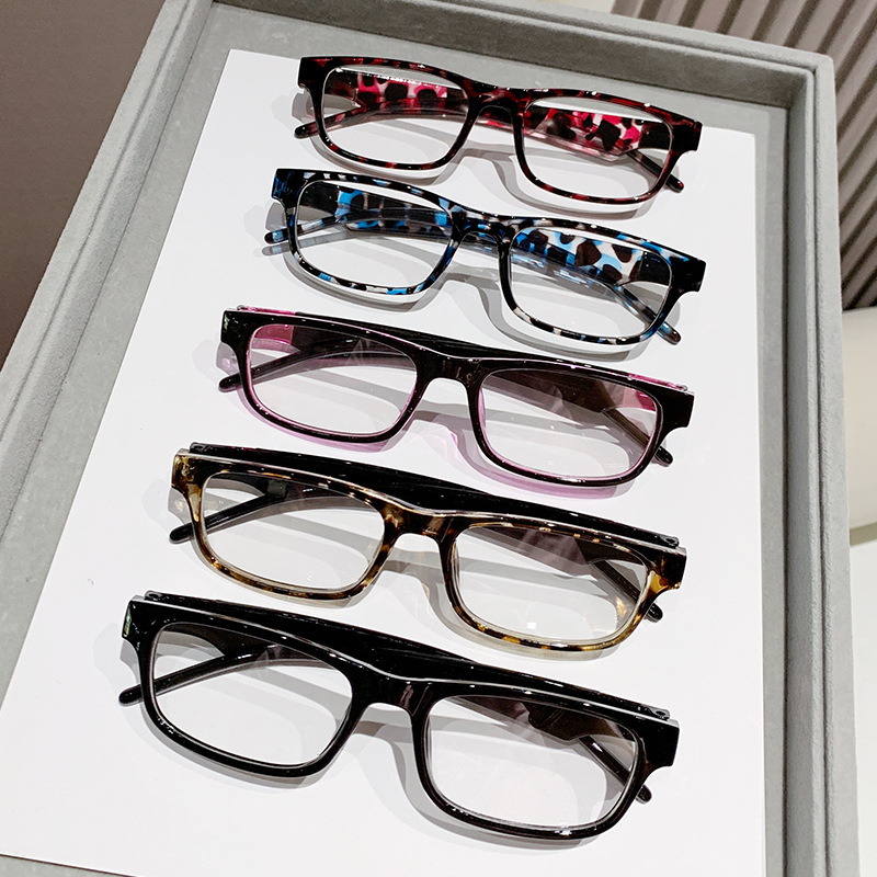 Anti-luz azul de moda leopardo gafas de leopardo marco negro hombre cara redonda luz única pequeño marco de gafas gafas de leopardo gafas de leopardo