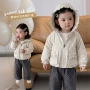 长袖连帽女童婴幼儿外出服