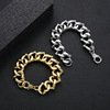 Necklace hip-hop style, fashionable accessory, metal chain for key bag , jewelry, suitable for import, punk style