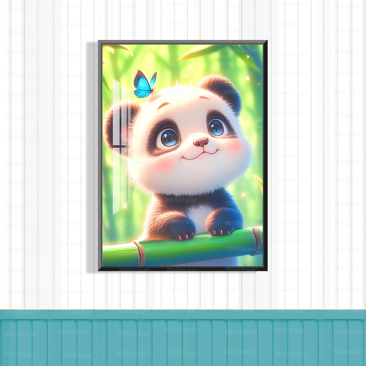 [Algodón importado] Mona Lisa Real Cutie Panda nuevo sistema de curación de animales bordado de hilo a mano image 3