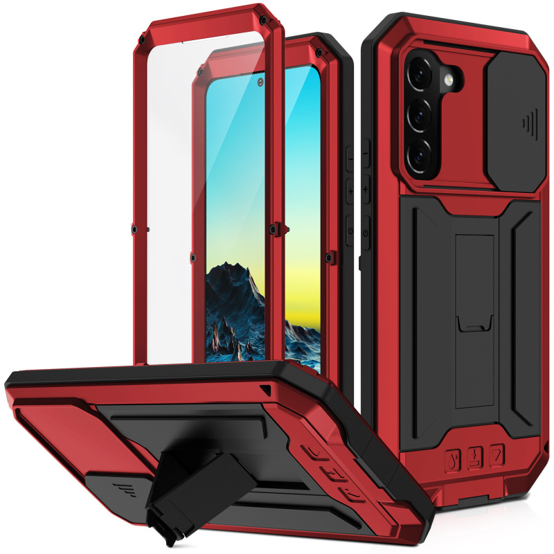 Suitable for Samsung S22+ First Generation Invisible Bracket Three-Proof Mobile Phone Case Ulrta Lens Push-Pull Waterproof All-Inclusive Sheath Suitable for Samsung S22+ First Generation Invisible Bracket Three-Proof Mobile Phone Case Ulrta Lens Push-Pull Waterproof All-Inclusive Sheath