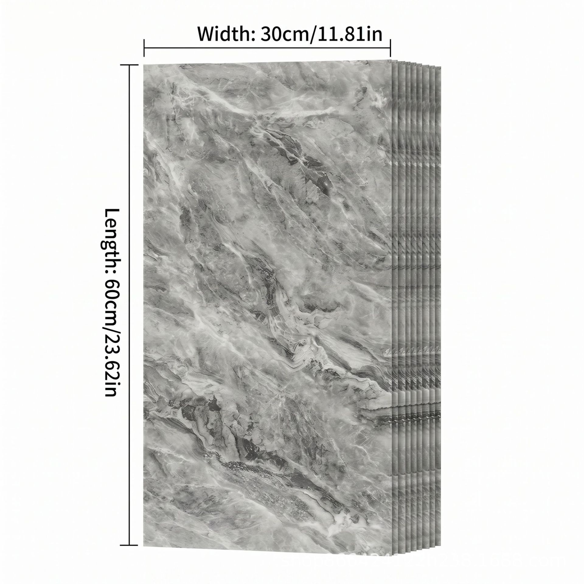 azulejos imitados pegatinas de mármol renovación de la pared decoración del hogar pared de fondo impermeable a prueba de humedad placa de aluminio y plástico