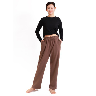 Autumn and winter women's ultra-fine nano velvet plus size loose casual stretch outer wear home warm pants with pockets