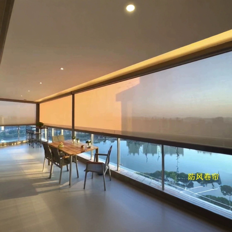 outdoor simple modern roller shutter, intelligent courtyard system roller shutter, sunscreen rainproof mosquito insect proof windproof roller shutter