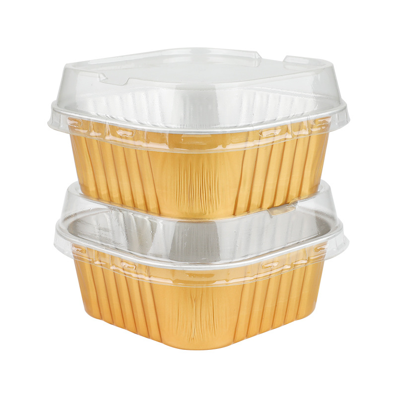 300ml Baking Mold Aluminum Foil Baking Cup Cake Cup Pudding Box Egg Tart Box Snow Mei Niang Box Tin Paper Box Thickened