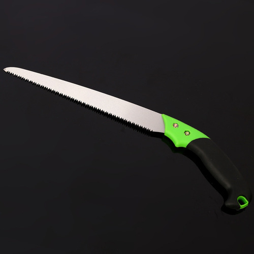 Plastic handle straight saw, manual woodworking saw, fast saw, outdoor fruit tree saw, woodworking hand saw, pruning saw, garden high-altitude saw