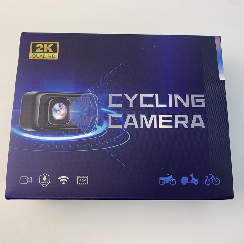 Cross-Border New Cycling Recorder Hd 2K Motorcycle Electric Bicycle Recorder Wifi Mobile Phone Interconnection