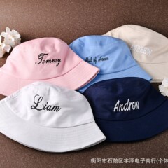 Etsy Xiyin TUMU クロスボーダーカスタマイズロゴ日焼け止め薄い日よけ帽子トレンディな韓国アウトドア漁師帽子