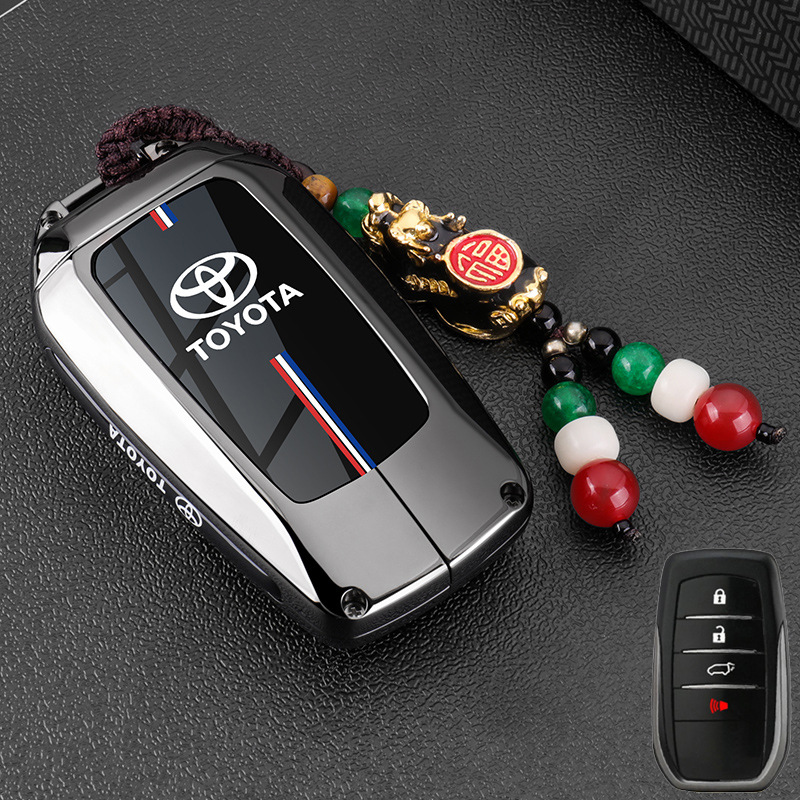 Suitable for Toyota Key Cover Chr Hilux Fortuner Cooluze Camry Corolla Rav4 Highlander