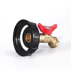 60 wire 1000L bucket IBC ton bucket connector S60*6 accessories ton bucket brass faucet butterfly faucet 62 filament