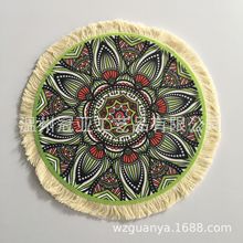 廠家直供個性創意波斯鼠標墊地毯鼠標墊圓形地毯鼠標墊流蘇鼠標墊