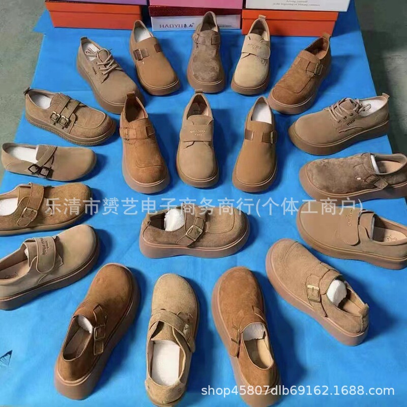 Lightweight Spring and Autumn Birkenstock Shoes for Women, Miscellaneous Wholesale Slip-Ons, New Outer Wear, Fashionable Retro Thick-Soled Toe-Cap Women's Shoes