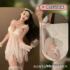 White mannequin head, tights with bow