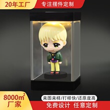 公仔摆件定制 Pvc硅胶软胶潮玩手办企业形象玩偶桌面盲盒摆件设计