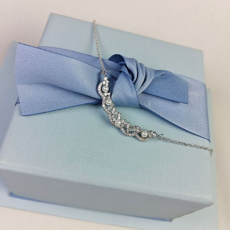 New Product Hefang He Fang Lace Nebula Necklace Women's Accessible Luxury Elegant High-End Pendant Pearl Necklace Clavicle Chain New Product Hefang He Fang Lace Nebula Necklace Women's Accessible Luxury Elegant High-End Pendant Pearl Necklace Clavicle Chain
