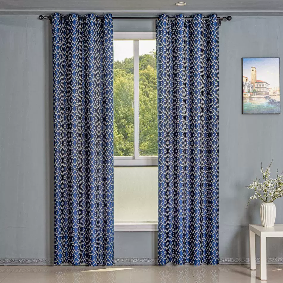 外贸窗帘全遮光窗帘成品卧室阳台客厅遮光布99%遮光率遮光帘出口