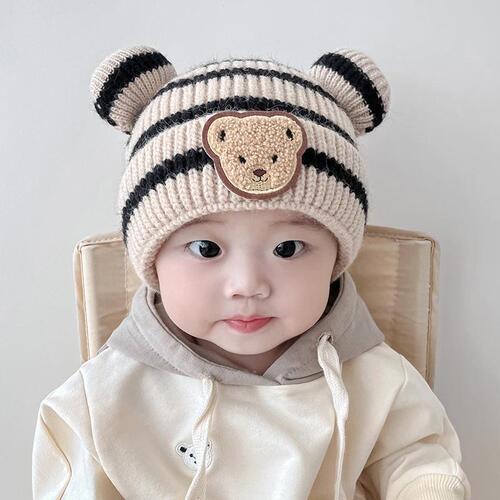 Baby woolen hat winter baby boy infant and toddler cute super cute autumn and winter newborn children's knitted hat boy