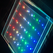 【廠家銷售】LED發光玻璃 全彩RGB滿天星玻璃 光電玻璃一件起訂