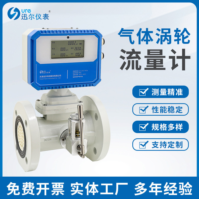 厂家批发迅尔仪表 智能气体涡轮流量计天然气煤气气体流量计厂家