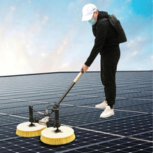 太阳能光伏板清洗机器人分布式山地光伏发电板清洁设备刷电动工具