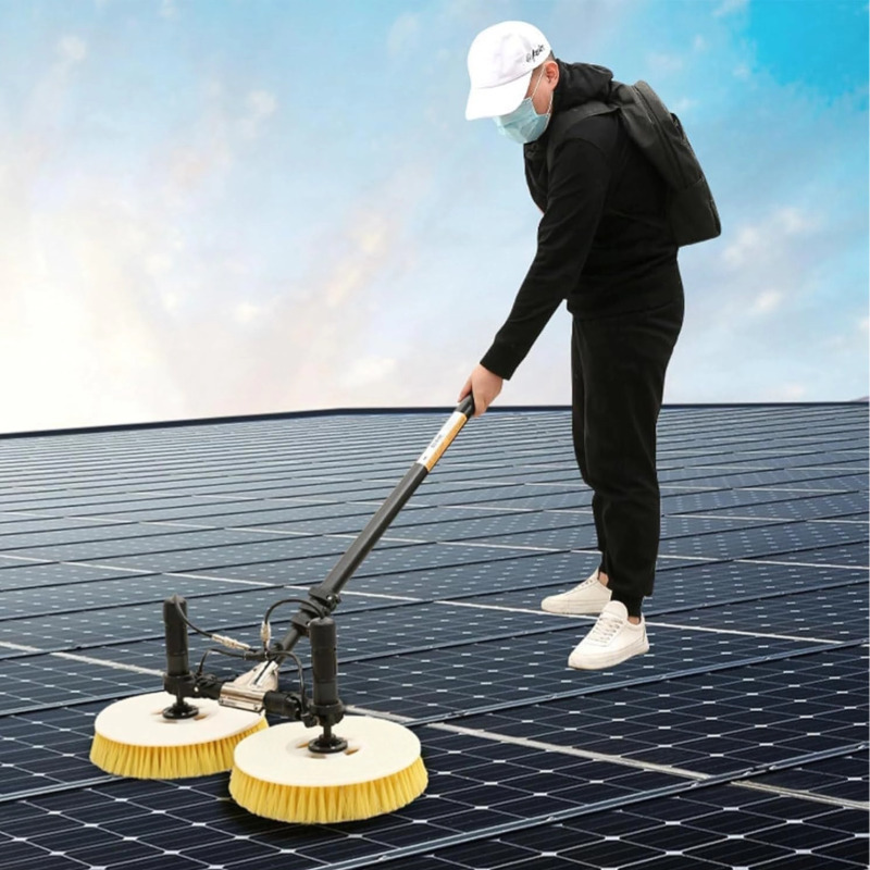 Solar photovoltaic panel cleaning robot distributed mountain photovoltaic panel cleaning equipment Brush electric tools