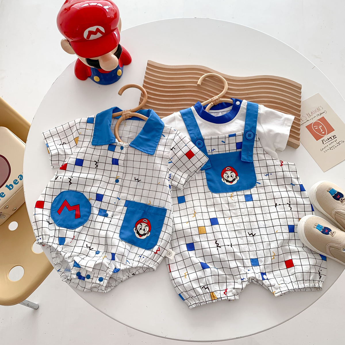 Summer thin cartoon children's bodysuit for men and women girl's for…