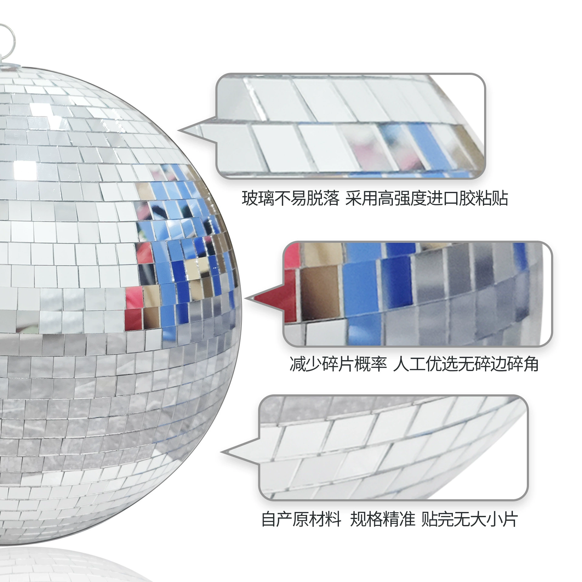 Шар зеркальная диско-м ball, серебряная мозаичная сфера, ручная работа для вечеринки и свадьбы, украшение сцены, разные размеры